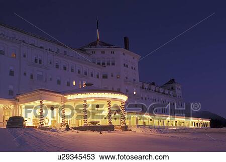 Bretton Woods, NH, hotel, New Hampshire, Historic Mount Washington Hotel & Resort in the evening in the winter in Bretton Woods. View Large Photo Image Stock Image - Bretton Woods, NH, hotel, New Hampshire, Historic Mount Washington Hotel & Resort in the evening in the winter in Bretton Woods.. Fotosearch
