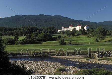Bretton Woods, NH, New Hampshire, Scenic view of Historic Mount Washington Hotel & Resort in the White Mountain National Forest. View Large Photo Image Stock Image - Bretton Woods, NH, New Hampshire, Scenic view of Historic Mount Washington Hotel & Resort in the White Mountain National Forest.. Fotosearch