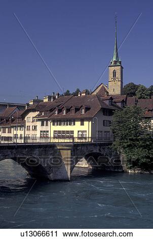 bridge, Bern, Switzerland, Berne, Aare River, The Untertorbrucke, Bern's oldest bridge, crosses the Aare River. View Large Photo Image Stock Image - bridge, Bern, Switzerland, Berne, Aare River, The Untertorbrucke, Bern's oldest bridge, crosses the Aare River.. Fotosearch