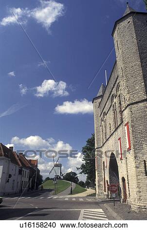 Bruges, Brugge, Belgium, West-Vlaanderen, Europe, Gent Gate in Brugge. View Large Photo Image Stock Image - Bruges, Brugge, Belgium, West-Vlaanderen, Europe, Gent Gate in Brugge.. Fotosearch