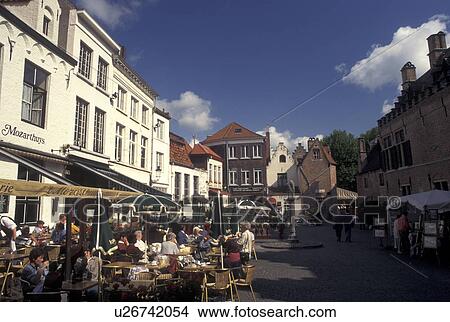 Brugge, Bruges, Belgium, West-Vlaanderen, Europe, Outdoor cafT in downtown Bruges. View Large Photo Image Picture - Brugge, Bruges, Belgium, West-Vlaanderen, Europe, Outdoor cafT in downtown Bruges.. Fotosearch