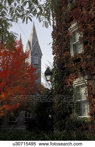 Brunswick, ME, Maine, Chapel on the campus of Bowdoin College in the fall in the town of Brunswick. View Large Photo Image Stock Photography - Brunswick, ME, Maine, Chapel on the campus of Bowdoin College in the fall in the town of Brunswick.. Fotosearch