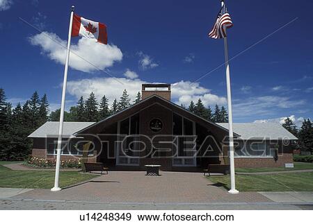 Campobello Island, New Brunswick, Canada, Bay of Fundy, Roosevelt Campobello International Park Visitor Center on Campobello Island. View Large Photo Image Stock Photo -  Campobello Island, New Brunswick, Canada, Bay of Fundy, Roosevelt Campobello International Park Visitor Center on Campobello Island.. Fotosearch