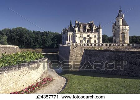 castle, Chenonceau, France, Loire Valley, Loire Castle Region, Indre-et-Loire, Europe, 16th century Chateau de Chenonceau along the Cher River. View Large Photo Image Stock Image - castle, Chenonceau, France, Loire Valley, Loire Castle Region, Indre-et-Loire, Europe, 16th century Chateau de Chenonceau along the Cher River.. Fotosearch