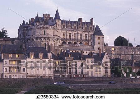 castle, France, Loire Valley, Amboise, Europe, Loire Castle Region, Indre-et-Loire, 15th century Chateau Amboise along the Loire River in the city of Amboise. View Large Photo Image Picture - castle, France, Loire Valley, Amboise, Europe, Loire Castle Region, Indre-et-Loire, 15th century Chateau Amboise along the Loire River in the city of Amboise.. Fotosearch