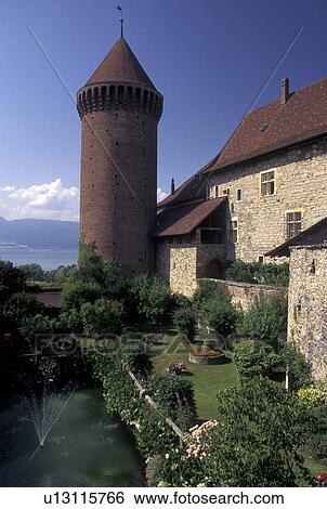 castle, Fribourg, Switzerland, Chateau de Chenaux in the village of Estavayer-le-Lac View Large Photo Image Stock Photograph - castle, Fribourg, Switzerland, Chateau de Chenaux in the village of Estavayer-le-Lac. Fotosearch