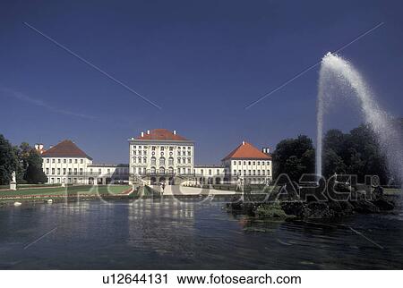 castle, Germany, Munich, Bavaria, Munchen, Europe, Schloss Nymphenburg, Fountain in the gardens on the grounds of the Nymphenburg Palace. View Large Photo Image Stock Image - castle, Germany, Munich, Bavaria, Munchen, Europe, Schloss Nymphenburg, Fountain in the gardens on the grounds of the Nymphenburg Palace.. Fotosearch