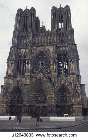 Cathedral Reims France Champagne Marne Europe 13th Century Cathedral In The City Of Reims In The Champagne Region Of France Stock Image U Fotosearch