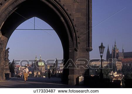 Charles Bridge, Prague, Czech Republic, Praha, Central Bohemia, Charles Bridge Gate, Old Town Bridge Tower View Large Photo Image Stock Photo - Charles Bridge, Prague, Czech Republic, Praha, Central Bohemia, Charles Bridge Gate, Old Town Bridge Tower. Fotosearch