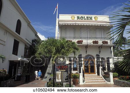 Charlotte Amalie, St. Thomas, U. S. Virgin Islands, Caribbean, USVI, Rolex store outside A. H. Rise Mall in downtown Charlotte Amalie on Saint Thomas Island. View Large Photo Image Picture - Charlotte Amalie, St. Thomas, U. S. Virgin Islands, Caribbean, USVI, Rolex store outside A. H. Rise Mall in downtown Charlotte Amalie on Saint Thomas Island.. Fotosearch