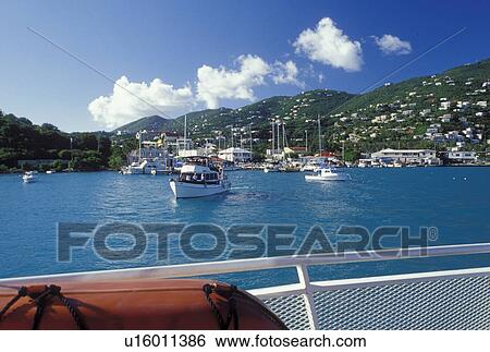 Charlotte Amalie, St. Thomas, U. S. Virgin Islands, Caribbean, USVI, Passenger Ferry cruises in Charlotte Amalie Harbor in Charlotte Amalie on Saint Thomas Island. View Large Photo Image Stock Photograph - Charlotte Amalie, St. Thomas, U. S. Virgin Islands, Caribbean, USVI, Passenger Ferry cruises in Charlotte Amalie Harbor in Charlotte Amalie on Saint Thomas Island.. Fotosearch