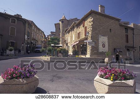 Chateau-Neuf-du-Pape, France, Vaucluse, Provence, Europe, Scenic view of the village of Chateau-Neuf-du-Pape in Provence. View Large Photo Image Stock Photo - Chateau-Neuf-du-Pape, France, Vaucluse, Provence, Europe, Scenic view of the village of Chateau-Neuf-du-Pape in Provence.. Fotosearch