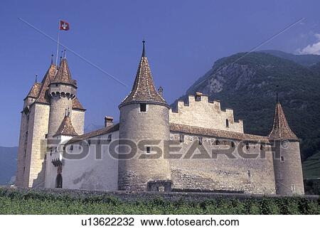 chateau, vineyard, Switzerland, Vaud, Aigle, Chateau d' Aigle surrounded by vineyards in the Canton of Vaud. View Large Photo Image Stock Image - chateau, vineyard, Switzerland, Vaud, Aigle, Chateau d' Aigle surrounded by vineyards in the Canton of Vaud. . Fotosearch