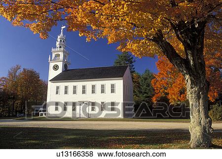 church, Jaffrey, NH, New Hampshire, White clapboard Meeting House ca. 1775 surrounded by colorful fall foliage in the town of Jaffrey Center. View Large Photo Image Stock Photo - church, Jaffrey, NH, New Hampshire, White clapboard Meeting House ca. 1775 surrounded by colorful fall foliage in the town of Jaffrey Center.. Fotosearch