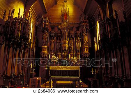 church, Noravia, NY, New York, Bavarian Carved Interior of St. Matthews Episcopal Church. View Large Photo Image Stock Photograph - church, Noravia, NY, New York, Bavarian Carved Interior of St. Matthews Episcopal Church.. Fotosearch