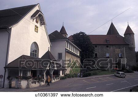 church, Switzerland, Fribourg, 17th Century Capuchin Chapel in the village of Bulle. View Large Photo Image Stock Photo - church, Switzerland, Fribourg, 17th Century Capuchin Chapel in the village of Bulle.. Fotosearch