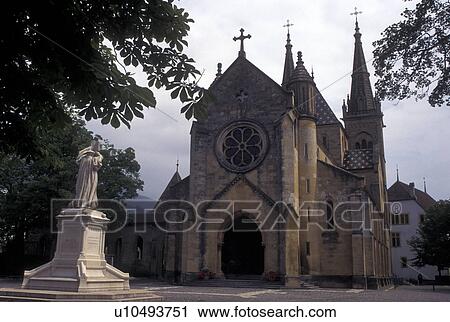 church, Switzerland, Neuchatel, Romanesque-Gothic church, the Collegiale, in the city of Neuchatel. View Large Photo Image Stock Image - church, Switzerland, Neuchatel, Romanesque-Gothic church, the Collegiale, in the city of Neuchatel.. Fotosearch