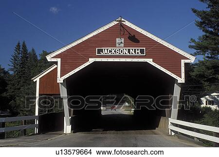covered bridge, Jackson, NH, New Hampshire, Jackson-Honeymoon Covered Bridge, ca. 1876, in the town of Jackson. View Large Photo Image Picture - covered bridge, Jackson, NH, New Hampshire, Jackson-Honeymoon Covered Bridge, ca. 1876, in the town of Jackson.. Fotosearch