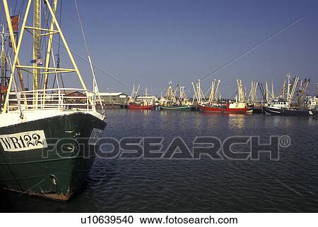 Stock Image -  Denmark, Romo, Jylland, Scandinavia, Europe, Fishing boats docked in Havneby Harbor on the North Sea on Romo Island.. Fotosearch