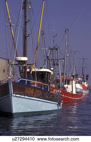 Denmark, Romo, Jylland, Scandinavia, Europe, Fishing boats docked in Havneby Harbor on the North Sea on Romo Island. View Large Photo Image Stock Image - Denmark, Romo, Jylland, Scandinavia, Europe, Fishing boats docked in Havneby Harbor on the North Sea on Romo Island.. Fotosearch