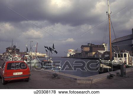 Denmark, Sjaelland, Koge, Scandinavia, Europe, Boats docked in Sjaelland Harbor in the town of Koge. View Large Photo Image Stock Photo - Denmark, Sjaelland, Koge, Scandinavia, Europe, Boats docked in Sjaelland Harbor in the town of Koge.. Fotosearch