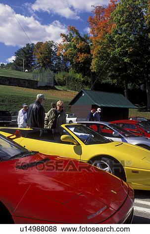 Ferari, Lake Placid, The Adirondacks, NY, New York, Ferari, displayed in parking lot in the resort town of Lake Placid in the autumn. View Large Photo Image Stock Photo - Ferari, Lake Placid, The Adirondacks, NY, New York, Ferari, displayed in parking lot in the resort town of Lake Placid in the autumn.. Fotosearch