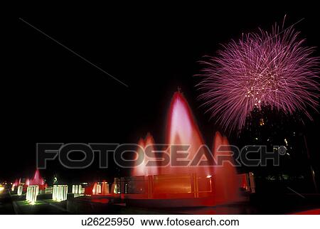 fireworks, Hull, Canada, Quebec, Firework display from the colorful water fountain outside the Casino de Hull in Hull. View Large Photo Image Stock Image - fireworks, Hull, Canada, Quebec, Firework display from the colorful water fountain outside the Casino de Hull in Hull.. Fotosearch
