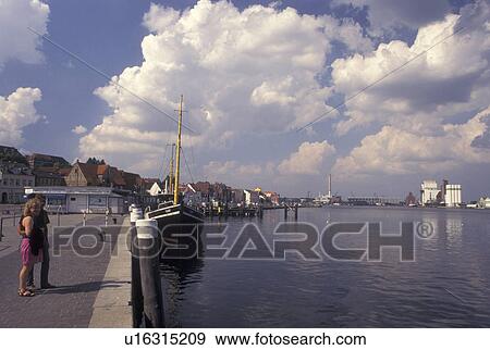 Flensburg, Germany, Schleswig-Holstein, Baltic Sea, Europe, Boats in the harbor of Flensburg Gate to the North. View Large Photo Image Stock Photo - Flensburg, Germany, Schleswig-Holstein, Baltic Sea, Europe, Boats in the harbor of Flensburg Gate to the North.. Fotosearch