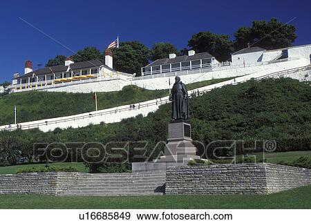 Fort Mackinac, Mackinac Island, MI, Lake Huron, Michigan, Mackinac Island State Park, Fort Mackinac on Mackinac Island. View Large Photo Image Stock Photo - Fort Mackinac, Mackinac Island, MI, Lake Huron, Michigan, Mackinac Island State Park, Fort Mackinac on Mackinac Island.. Fotosearch