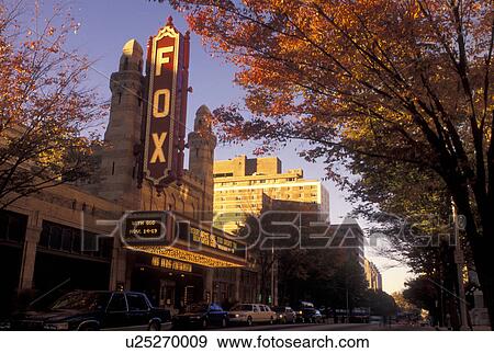 Fox Theater, Atlanta, GA, Georgia, The Fabulous Fox Theatre, movie palace built in 1929. View Large Photo Image Stock Photo - Fox Theater, Atlanta, GA, Georgia, The Fabulous Fox Theatre, movie palace built in 1929.. Fotosearch