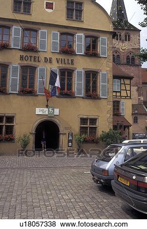 France, Alsace, Turckheim, Haut-Rhin, Europe, wine region, Hotel de Ville (Town Hall) in the picturesque village of Turckheim in the wine region of Alsace. View Large Photo Image Stock Photo - France, Alsace, Turckheim, Haut-Rhin, Europe, wine region, Hotel de Ville (Town Hall) in the picturesque village of Turckheim in the wine region of Alsace.. Fotosearch