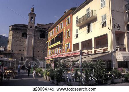 Stock Photography -  France, Breil-sur-Roya, Alpes, Alpes-Maritimes, Europe, Village of Breil-s-Roya. Fotosearch