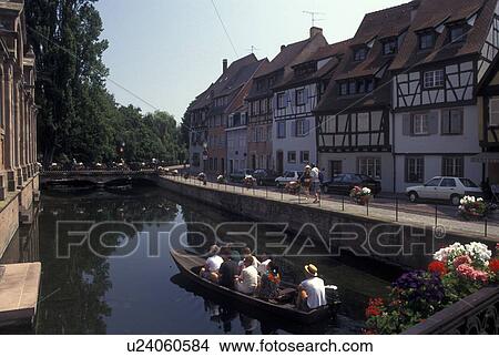 France, canal, Colmar, Alsace, Haut-Rhin, Europe, wine region, Scenic view of tour boats along the canal in the town of Colmar, capital of Haut-Rhin, in the wine region of Alsace. View Large Photo Image Picture - France, canal, Colmar, Alsace, Haut-Rhin, Europe, wine region, Scenic view of tour boats along the canal in the town of Colmar, capital of Haut-Rhin, in the wine region of Alsace.. Fotosearch