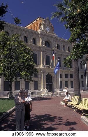 France, Cannes, Cote d' Azur, Provence, Alpes-Maritimes, Europe, City Hall in Cannes on the Mediterranean Sea. View Large Photo Image Stock Image - France, Cannes, Cote d' Azur, Provence, Alpes-Maritimes, Europe, City Hall in Cannes on the Mediterranean Sea.. Fotosearch