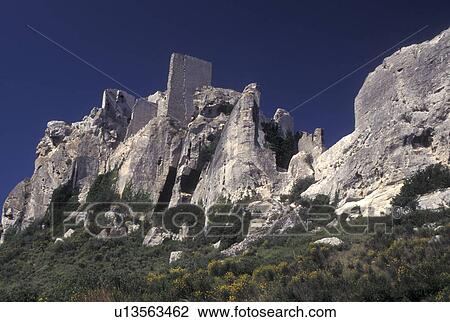 France, castle, Les Baux de Provence, Bouche-du-Rhone, Provence, Europe, Chateau des Baux in the medieval town of Les Baux de Provence. View Large Photo Image Stock Image - France, castle, Les Baux de Provence, Bouche-du-Rhone, Provence, Europe, Chateau des Baux in the medieval town of Les Baux de Provence.. Fotosearch
