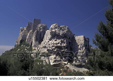 France, castle, Les Baux de Provence, Bouche-du-Rhone, Provence, Europe, Chateau des Baux in the medieval town of Les Baux de Provence. View Large Photo Image Stock Image - France, castle, Les Baux de Provence, Bouche-du-Rhone, Provence, Europe, Chateau des Baux in the medieval town of Les Baux de Provence.. Fotosearch
