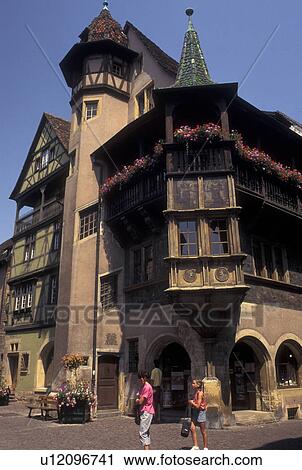 France, Colmar, Alsace, Haut-Rhin, Europe, wine region, Downtown Colmar, capital of Haut-Rhin, in the wine region of Alsace. View Large Photo Image Stock Image - France, Colmar, Alsace, Haut-Rhin, Europe, wine region, Downtown Colmar, capital of Haut-Rhin, in the wine region of Alsace.. Fotosearch