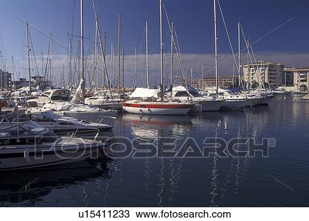 France, Frejus, Cote d' Azur, Provence, Var, Europe, Yachts docked in the harbor in Frejus on the Mediterranean Sea. View Large Photo Image Stock Image - France, Frejus, Cote d' Azur, Provence, Var, Europe, Yachts docked in the harbor in Frejus on the Mediterranean Sea.. Fotosearch