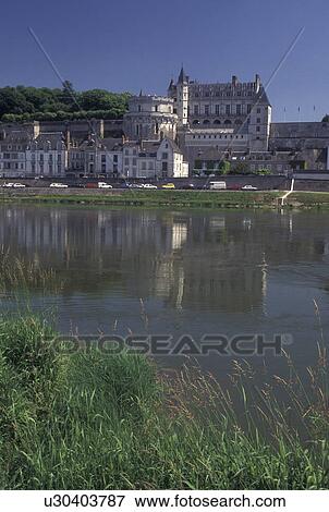 France, Loire Valley, castle, Amboise, Loire Castle Region, Indre-et-Loire, Europe, 15th century Chateau Amboise along the Loire River in the city of Amboise. View Large Photo Image Stock Photo - France, Loire Valley, castle, Amboise, Loire Castle Region, Indre-et-Loire, Europe, 15th century Chateau Amboise along the Loire River in the city of Amboise.. Fotosearch