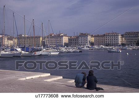 France, Marseille, Provence, Cote d' Azur, Bouche-du-Rhone, Marseilles, Europe, Vieux Port in the city of Marseille on the Mediterranean Sea. View Large Photo Image Stock Photo - France, Marseille, Provence, Cote d' Azur, Bouche-du-Rhone, Marseilles, Europe, Vieux Port in the city of Marseille on the Mediterranean Sea.. Fotosearch