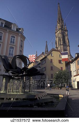 France, Mulhouse, Alsace, Haut-Rhin, Europe, Fountain in downtown Mulhouse View Large Photo Image Stock Image - France, Mulhouse, Alsace, Haut-Rhin, Europe, Fountain in downtown Mulhouse. Fotosearch