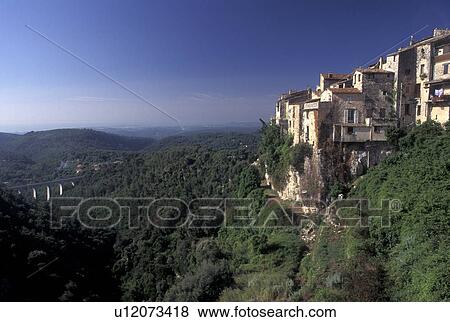 France, Tourrettes-sur-Loup, Cote d' Azur, Provence, Alpes-Maritimes, Europe, Scenic view of the hilltop village of Tourrettes-s-Loup in the Provencal countryside of France. View Large Photo Image Stock Photo - France, Tourrettes-sur-Loup, Cote d' Azur, Provence, Alpes-Maritimes, Europe, Scenic view of the hilltop village of Tourrettes-s-Loup in the Provencal countryside of France.. Fotosearch