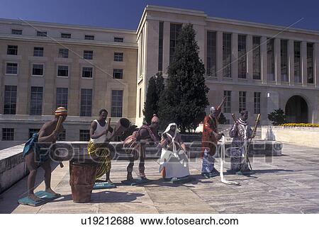 Geneva, UN, Switzerland, Palais des Nations, Sculpture of African Nations at the European Headquarters of the United Nations in the city of Geneva. View Large Photo Image Stock Photo - Geneva, UN, Switzerland, Palais des Nations, Sculpture of African Nations at the European Headquarters of the United Nations in the city of Geneva.. Fotosearch