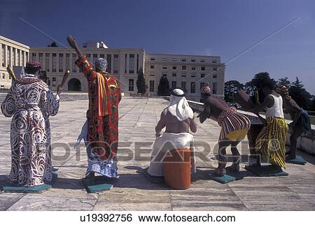 Geneva, UN, Switzerland, Palais des Nations, Sculpture of African Nations at the European Headquarters of the United Nations in the city of Geneva. View Large Photo Image Stock Photograph - Geneva, UN, Switzerland, Palais des Nations, Sculpture of African Nations at the European Headquarters of the United Nations in the city of Geneva.. Fotosearch