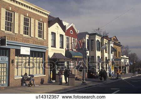 Georgetown, Washington, DC, District of Columbia, Buildings along Wisconsin Avenue in downtown Georgetown. View Large Photo Image Stock Photo - Georgetown, Washington, DC, District of Columbia, Buildings along Wisconsin Avenue in downtown Georgetown.. Fotosearch