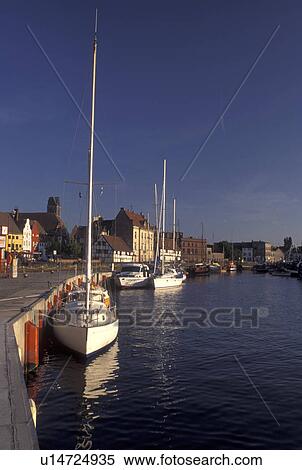 Germany, Wismar, Europe, Mecklenburg-Pomerania, Baltic Sea, Boats docked in the harbor along the Baltic Sea in Wismar. View Large Photo Image Stock Photography - Germany, Wismar, Europe, Mecklenburg-Pomerania, Baltic Sea, Boats docked in the harbor along the Baltic Sea in Wismar.. Fotosearch