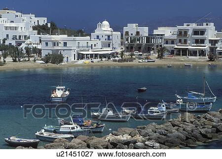 Greece, fishing boats, Paros, Greek Islands, Cyclades, Europe, Fishing boats docked in the harbor of Piso Livadi on Paros Island on the Aegean Sea. View Large Photo Image Stock Photo - Greece, fishing boats, Paros, Greek Islands, Cyclades, Europe, Fishing boats docked in the harbor of Piso Livadi on Paros Island on the Aegean Sea.. Fotosearch