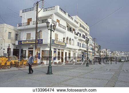 Greece, Naxos, Greek Islands, Cyclades, Europe, Waterfront on Hora Naxos Harbor On Naxos Island on the Aegean Sea. View Large Photo Image Picture - Greece, Naxos, Greek Islands, Cyclades, Europe, Waterfront on Hora Naxos Harbor On Naxos Island on the Aegean Sea.. Fotosearch