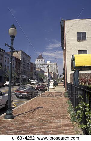 Stock Image -  Greensboro, NC, North Carolina, Downtown Greensboro. Fotosearch