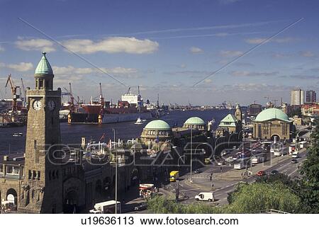 Hamburg, Germany, Elbe River, North Sea, Europe, Port of Hamburg and St. Pauli's Harbor along the Elbe River. View Large Photo Image Stock Image - Hamburg, Germany, Elbe River, North Sea, Europe, Port of Hamburg and St. Pauli's Harbor along the Elbe River.. Fotosearch